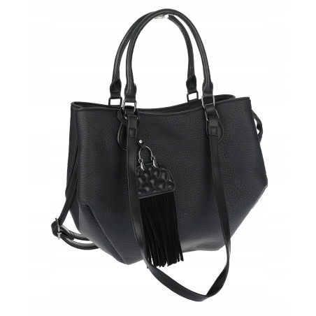 Torebka Damska Shopper na Ramię modna do ręki Listonoszka MC936 Czarna