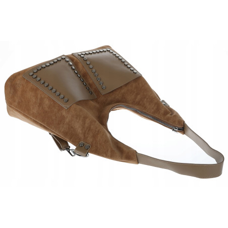 Torebka Damska Shopper na Ramię worek modna torba Listonoszka MC868 Beżowa