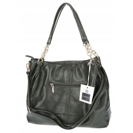 Torebka damska shopper A4 elegancka torba modna duża do pracy PJ281 Zielona