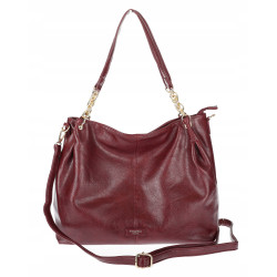 Torebka damska shopper A4 elegancka torba duża modna do pracy PJ281 Bordowa