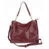 Torebka damska shopper A4 elegancka torba duża modna do pracy PJ281 Bordowa