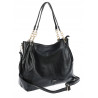 Torebka damska shopper A4 elegancka torba duża modna do pracy PJ281 Czarna