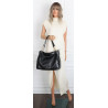 Torebka damska shopper A4 elegancka torba duża modna do pracy PJ281 Czarna