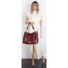 Torebka damska shopper A4 elegancka torba duża modna do pracy PJ281 Bordowa