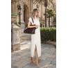 Torebka damska shopper A4 elegancka torba duża do pracy PJ281 Czekoladowa