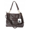 Torebka damska shopper A4 elegancka torba duża do pracy PJ281 Czekoladowa