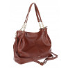 Torebka damska shopper A4 elegancka torba modna duża do pracy PJ281 Brązowa