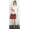 Torebka damska shopper A4 elegancka torba modna duża do pracy PJ281 Brązowa