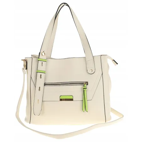 CHARRO Elegancka Torebka Damska kuferek listonoszka CH736244 White