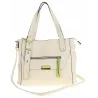 CHARRO Elegancka Torebka Damska kuferek listonoszka CH736244 White