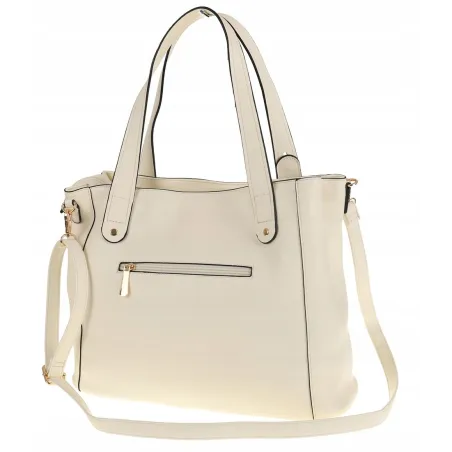 CHARRO Elegancka Torebka Damska kuferek listonoszka CH736244 White