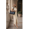 Torebka damska shopper A4 elegancka torba duża do pracy PJ281 Granatowa