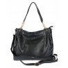 Torebka damska shopper A4 elegancka torba duża modna do pracy PJ281 Czarna