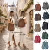 Plecak damski 2w1 torebka shopper pracy duża pojemna na ramię CS1291 Czarna