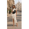 Torebka damska nerka torba listonoszka crossbody szeroki pasek RS941 Czarna