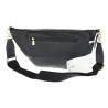 Torebka damska nerka torba listonoszka crossbody szeroki pasek RS941 Czarna