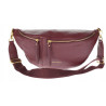 Torebka damska nerka listonoszka crossbody szeroki pasek RS941 Bordowa