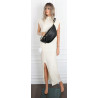 Torebka damska nerka torba listonoszka crossbody szeroki pasek RS941 Czarna