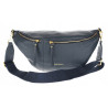 Torebka damska nerka listonoszka crossbody szeroki pasek RS941 Granatowa