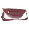 Torebka damska nerka listonoszka crossbody szeroki pasek RS941 Bordowa