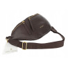 Torebka damska nerka listonoszka crossbody szeroki pasek RS941 Czekoladowa