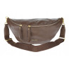 Torebka damska nerka listonoszka crossbody szeroki pasek RS941 Brązowa