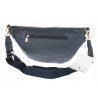 Torebka damska nerka listonoszka crossbody szeroki pasek RS941 Granatowa