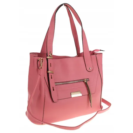 CHARRO Elegancka Torebka Damska kuferek listonoszka CH736244 Pink