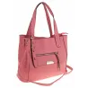 CHARRO Elegancka Torebka Damska kuferek listonoszka CH736244 Pink