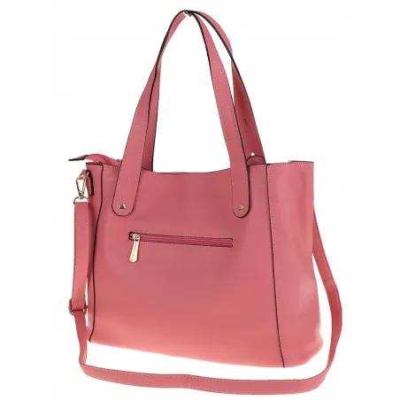 CHARRO Elegancka Torebka Damska kuferek listonoszka CH736244 Pink