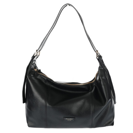 Torebka damska shopper A4 elegancka torba na ramię do pracy PJ272 Czarna