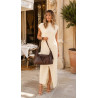 Torebka damska shopper A4 elegancka torba modna do pracy PJ272 Czekoladowa