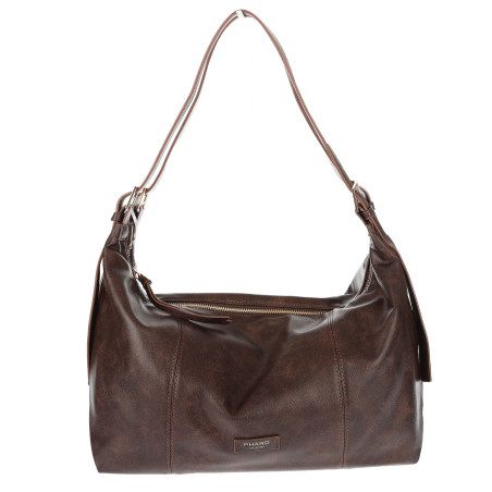 Torebka damska shopper A4 elegancka torba modna do pracy PJ272 Czekoladowa