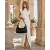 Torebka damska shopper A4 elegancka torba na ramię do pracy PJ272 Czarna