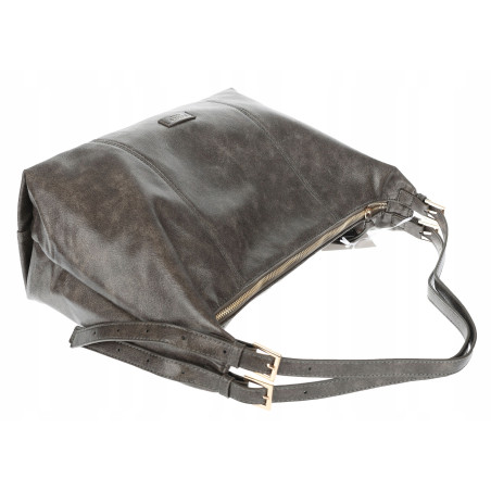 Torebka damska shopper A4 elegancka torba duża modna do pracy PJ272 Szara