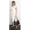 Torebka damska shopper A4 elegancka torba modna do pracy PJ272 Czekoladowa