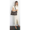 Torebka damska shopper A4 elegancka torba duża modna do pracy PJ272 Szara