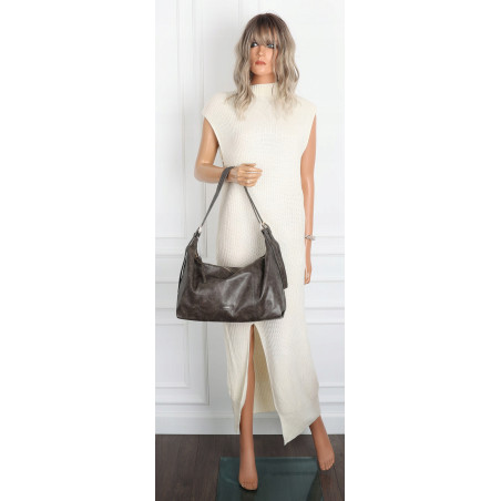 Torebka damska shopper A4 elegancka torba duża modna do pracy PJ272 Szara