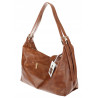 Torebka damska shopper A4 elegancka torba duża modna do pracy PJ272 Brązowa