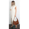 Torebka damska shopper A4 elegancka torba duża modna do pracy PJ272 Brązowa