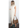 Torebka damska shopper A4 elegancka torba duża modna do pracy PJ272 Beżowa