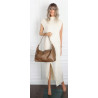 Torebka damska shopper A4 elegancka torba duża modna do pracy PJ272 Beżowa