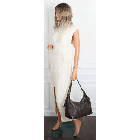 Torebka damska shopper A4 elegancka torba duża modna do pracy PJ272 Szara