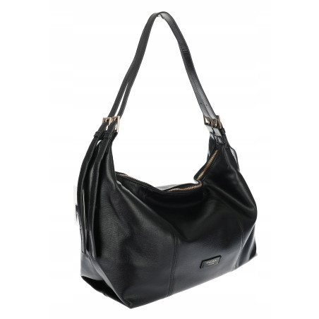 Torebka damska shopper A4 elegancka torba na ramię do pracy PJ272 Czarna