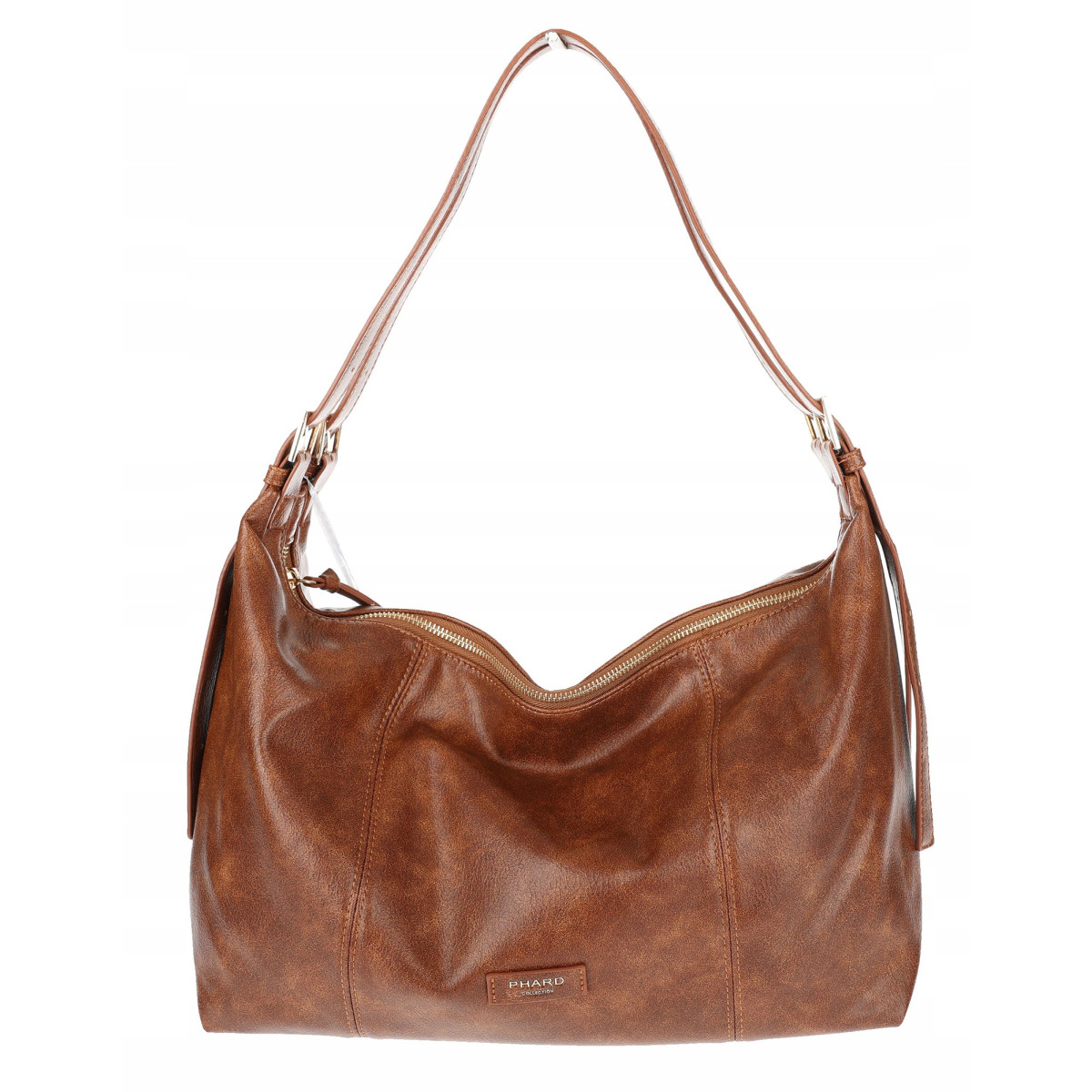 Torebka damska shopper A4 elegancka torba duża modna do pracy PJ272 Brązowa
