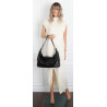 Torebka damska shopper A4 elegancka torba na ramię do pracy PJ272 Czarna