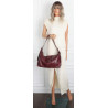 Torebka damska shopper A4 elegancka torba modna do pracy PJ272 Bordowa