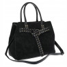 Torebka damska shopper kuferek elegancka modna torba do pracy MC812 Czarna