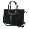 Torebka damska shopper kuferek elegancka modna torba do pracy MC812 Czarna