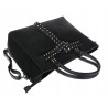 Torebka damska shopper kuferek elegancka modna torba do pracy MC812 Czarna